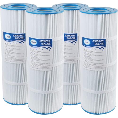 Cartouche filtrante de piscine C-7483 Remplace la pince de natation Hayward C3030, C3025, C3020, C580E, Compatible avec Hayward CX580XRE, Pleatco PA81-PAK4, Filtre FC-1225 FC-6425, Paquet de 4