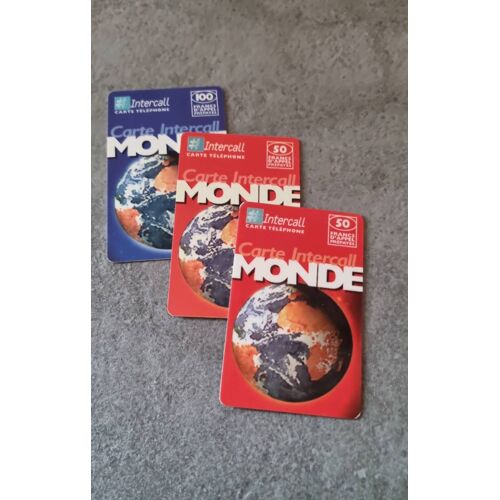 Télécartes Intercall Monde 2001