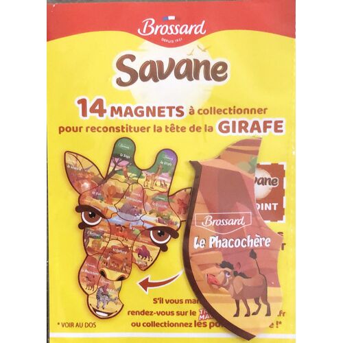 Magnet Brossard Savane - Tête De La Girafe - Le Phacochère
