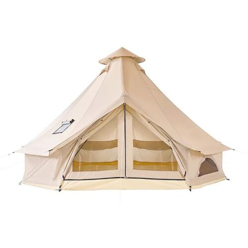 Tente Yourte En Tissu Oxford-Duoku-Pour Camping En Famille, Glamping, Chasse, Événements Extérieurs, Capacité Jusqu'à 7 Personnes