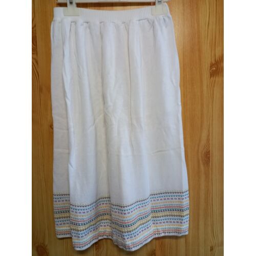 Jupe Lainage Fin Blanche Marque Renoma Taille 38