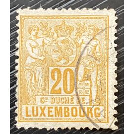 Timbre Oblitéré Luxembourg 1882 Y&T N° 53