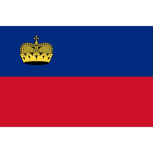 Drapeau Liechtenstein (15x10cm) - Sticker/Autocollant