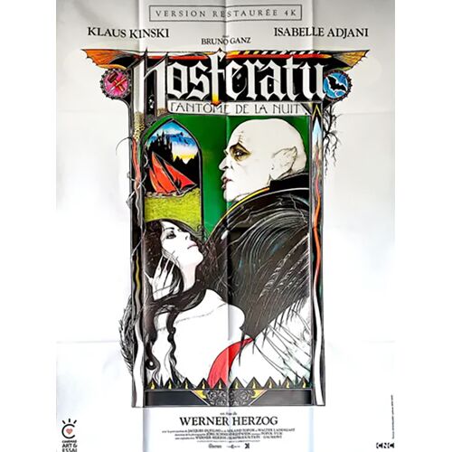 Nosferatu (Fantôme De La Nuit) - Véritable Affiche De Cinéma Pliée - Format 120x160 Cm - De Werner Herzog Avec Klaus Kinski, Isabelle Adjani, Bruno Ganz, Roland Topor - 1979 Ressortie 2026