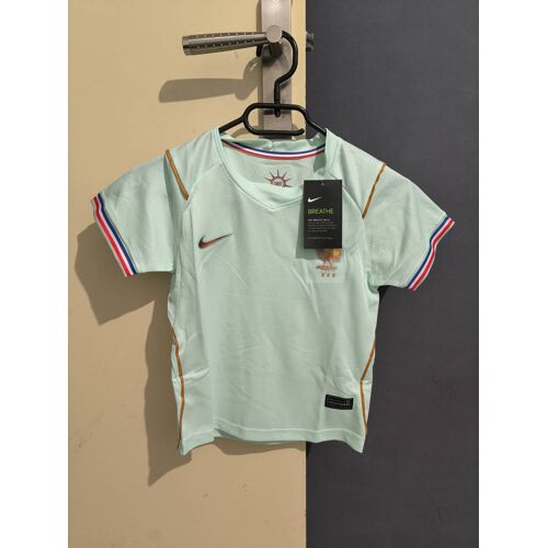 Maillot + Short Enfant Nike France 2026 Extérieur Vert Turquoise Taille 4 Ans