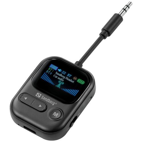 Sandberg 450-14 émetteur audio sans fil 3,5 mm 10 m Noir Écran integré