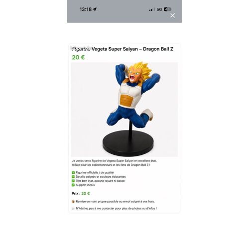 Figurine Vegeta Ssj