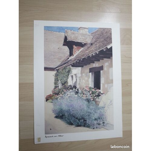 Illustration-Gravure Couleur. Apremont Sur Allier.