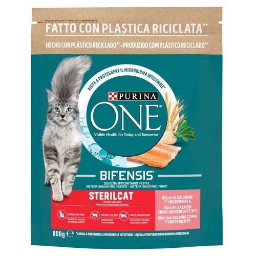 Purina One 12505424 Croquette Pour Chat 800 G Adulte Saumon
