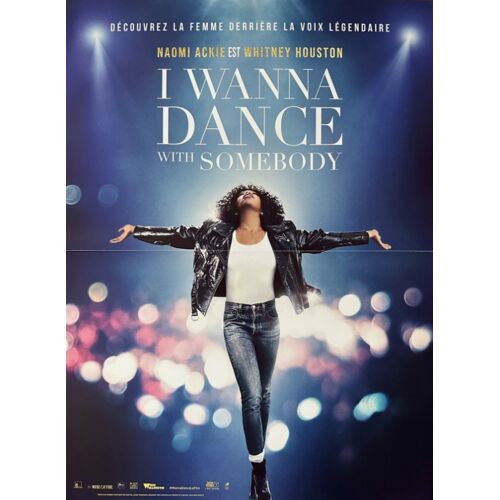 I Wanna Dance With Somebody, Whitney Houston - Affiche Originale De Cinéma - Format 40x60 Cm - Un Film De Kasi Lemmons Avec Naomi Ackie, Ashton Sanders, Stanley Tucci, Nafessa Williams - 2022