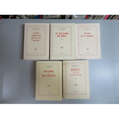 Lot De 5 Livres . Romans / Jean D Ormesson / Editions Gallimard