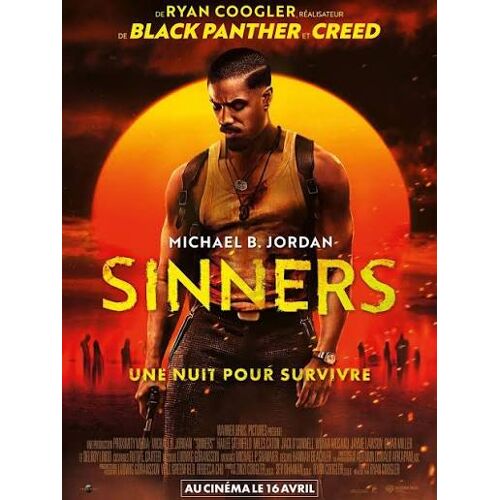 Sinners De Ryan Coogler Avec Michael B. Jordan, Hailee Steinfeld... - Affiche Originale De Film Format 120 X 160 Cm