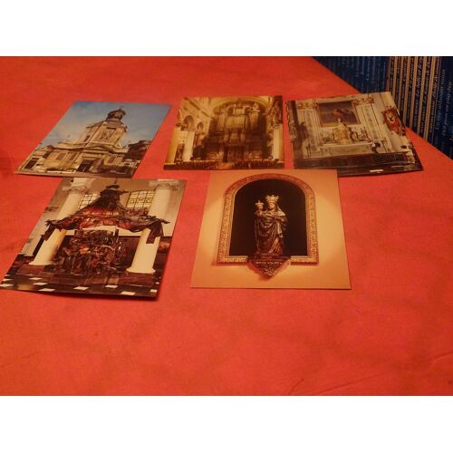 Cinq Cartes Postales . . Notre Dame Do Finistere . . Brussel . .