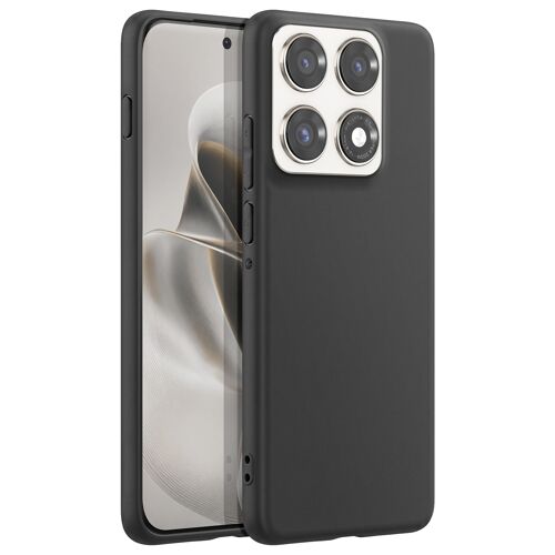 Coque pour Motorola Edge 70 Pro en Silicone Souple et Anti-Traces Noir