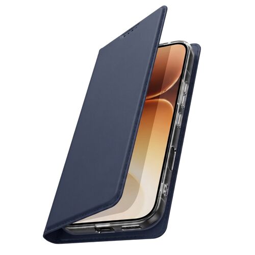 Étui pour Honor 600 Pro Série Skin Pro avec Porte-Cartes et Support Dux Ducis Bleu nuit