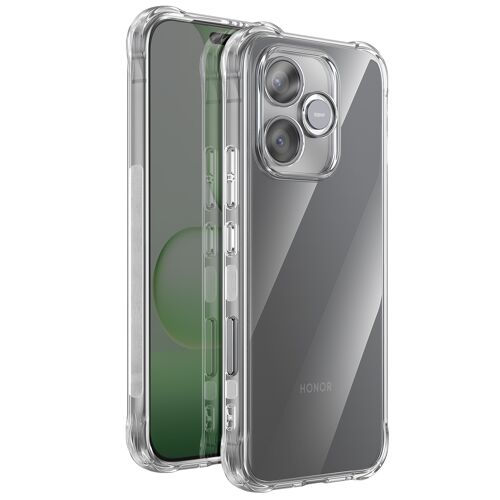 Coque pour Honor 600 Lite Bumper avec Coins Renforcés et Rebords Surélevés Transparent