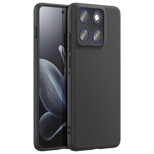 Coque pour Motorola Edge 70 en Silicone Souple et Anti-Traces Noir