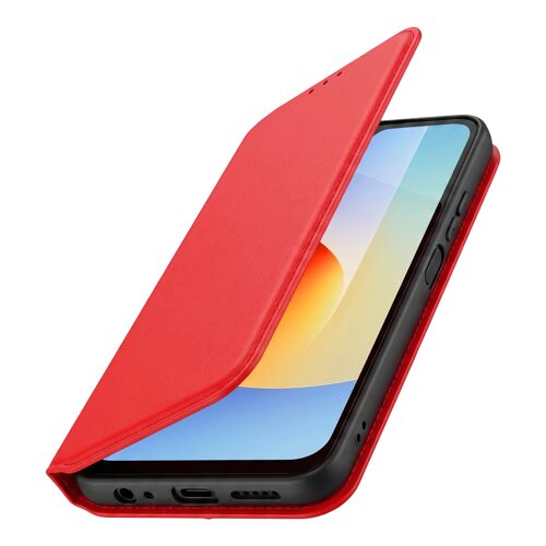 Étui pour Xiaomi Redmi A7 Pro Portefeuille avec Support Vidéo Rouge