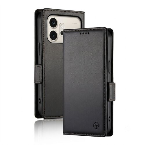 Étui pour Honor 600 avec Rangements Cartes et Support Vidéo Noir