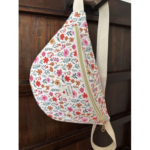 Sac banane imprimé fleuri
