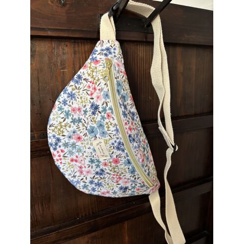 Sac banane motif fleuri