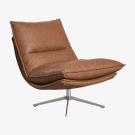 Fauteuil pivotant en similicuir Sisko