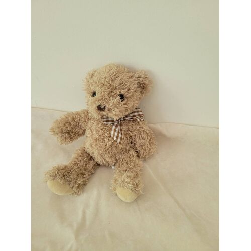 Doudou ours marron n?ud enesco