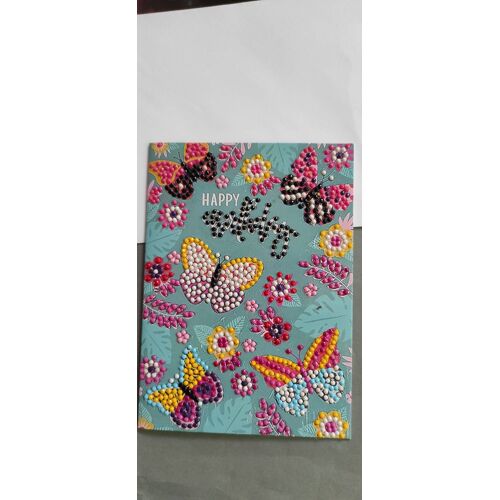 Carte D'Anniversaire Fait En Diamond Painting Et Son Enveloppe