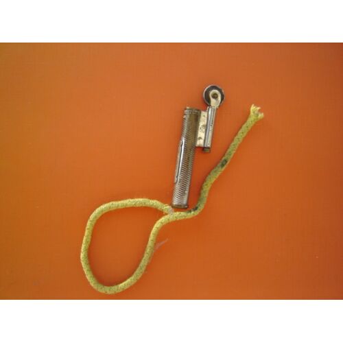 Ancien Briquet Tempête-Amadou / L:7,5 Cm *Sigle Plaque Ministère Des Finances