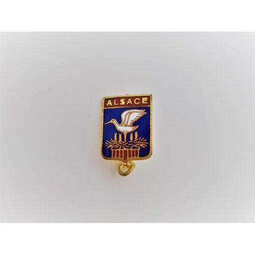 No Pins Ville Region Alsace Cigogne Blason Armoiries / Fermeture Épingle Doré