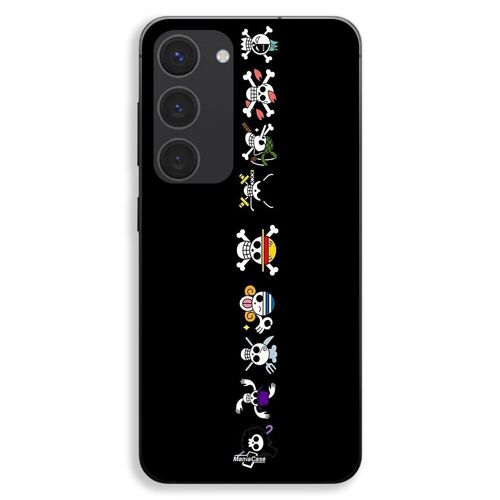 Coque Pour Samsung Galaxy S23 Plus One piece tête de mort logo vertical manga anime Maniacase