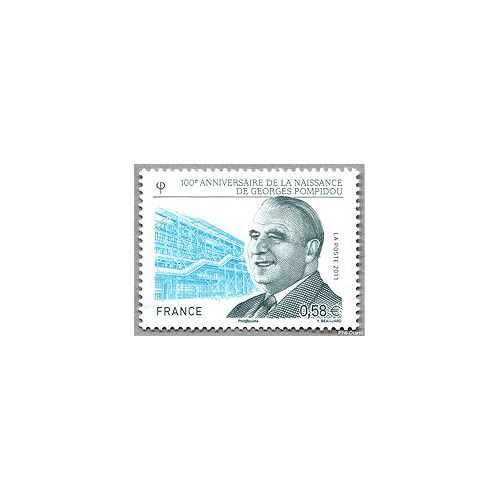 Georges Pompidou Homme Politique Ancien Président Année 2011 N° 4561 Yvert Et Tellier Luxe