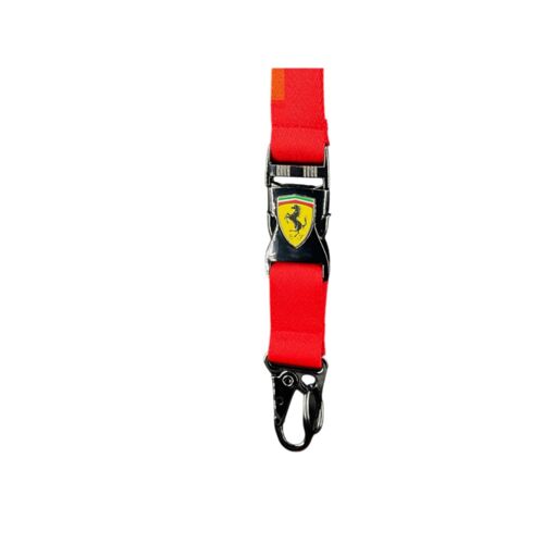 Porte-clés Ferrari F1 Team Leclerc / Hamilton Tour de cou Rouge