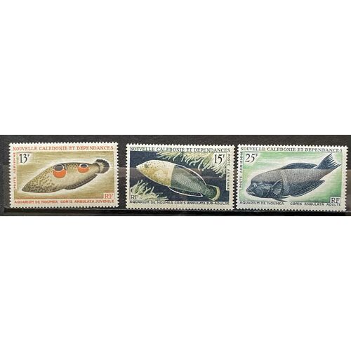 Lot De 3 Timbres Neuf* Nouvelle-Calédonie 1965 Y&T N° 81 82 83