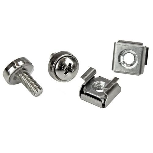 Startech Vis M5 et écrous cages M5 pour rack serveur - Vis M5 12 mm de montage pour armoire - Paquet de 20 - Kit de vis pour rack