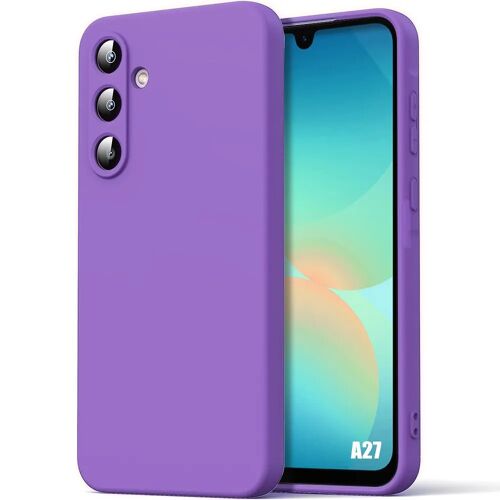 Coque pour Samsung Galaxy A27 5G, Protection Silicone Liquide Ultra Fine Léger Antichoc - Violet - E.F.Connection