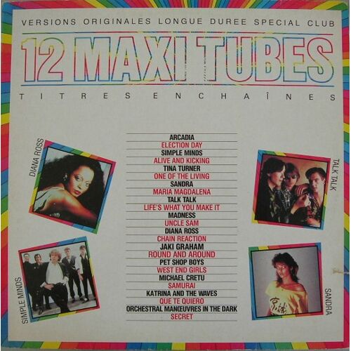 12 Maxi Tubes "Double Vinyle" - Versions Originales Longue Durée Special Club (Tres Bon Etat)
