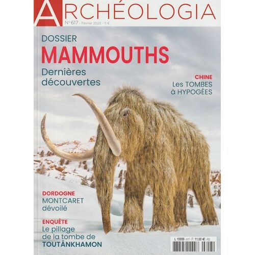 Archéologia 617 (Février 2023) - Mammouths - Tombes À Hypogées En Chine - Montcaret - Tombe De Toutankhamon