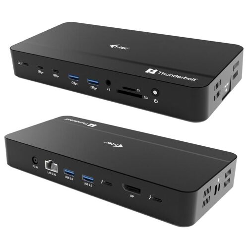 i-Tec - Station d'accueil - USB-C / USB4 / Thunderbolt 3 / Thunderbolt 4 / Thunderbolt 5 - 2 x Thunderbolt 5, DP - 1GbE, 2.5GbE - 180 watt - Europe