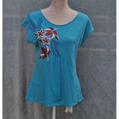T-Shirt Bleu Grain De Malice Taille M, Très Bon État