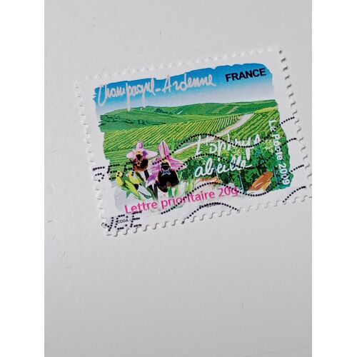 France Timbre Lettre 20g Autoadhesif Yvert N° 294 Champagne Ardennes Oblitéré De 2009