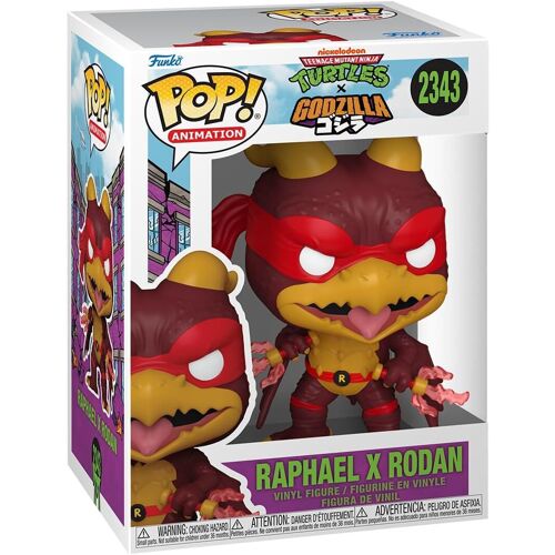 Figurine Funko Pop! N°2343 | Tortues Ninja X Godzilla | Raphael X Rodan