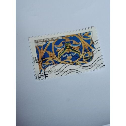 France Timbre Oblitéré Autoadhesif Lettre 20g Yvert N°261 Email Détail Ornement Cathédrale D'Apt De 2009