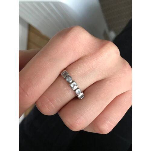 Bague Vintage 925 Argent Avec Pierres Pastel Semi‑Précieuses Mj15