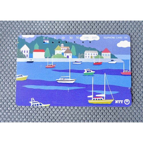 Télécarte Bateaux, Port, Maisons