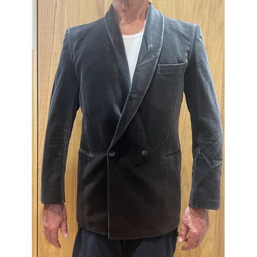 Veste De Soirée/Cocktail En Velours Lisse Gris Souris Pierre Cardin Boutique
