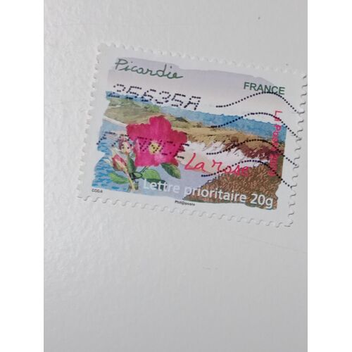Timbre France Lettre 20g Oblitere Autoadhesif Yvert N° 301 Picardie De 2009