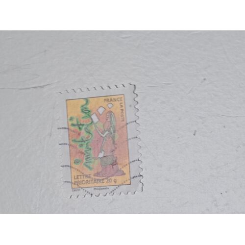 Timbre France Lettre 20g Oblitéré Yvert N° 344 Timbres Pour Invitations Personnages Féminin Avec Cartes D'Invitation Autoadhesif De 2009