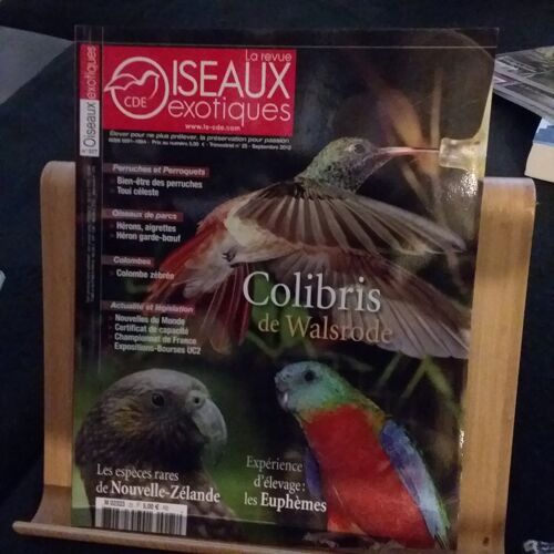 La Revue Cde Oiseaux Exotiques Numéro 377 De Septembre 2012