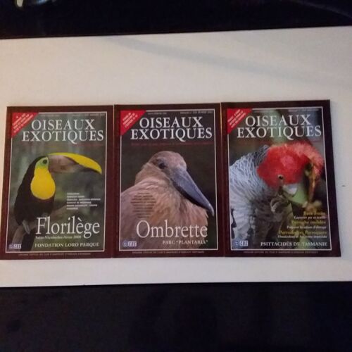Lot De 9 Revues Oiseaux Exotiques Année 2001
